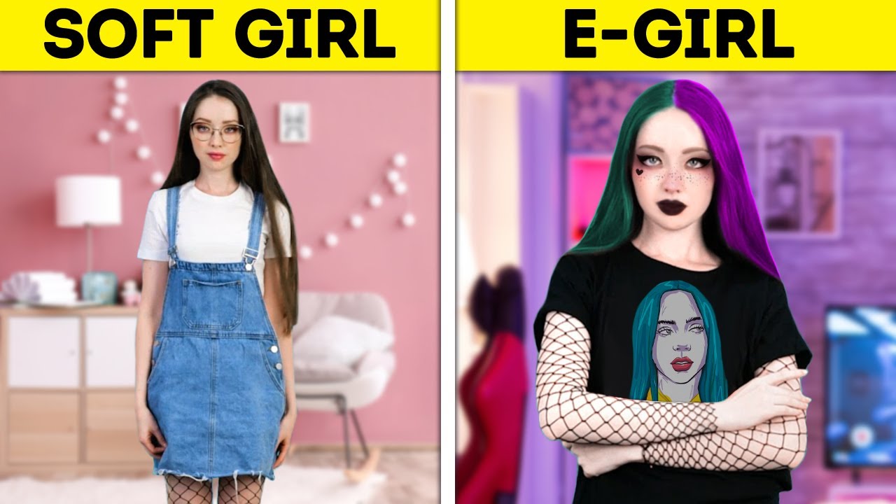 E Girl Vs Soft Girl Cool Tiktok Developments Vogue Make Up And Type Beautyaround 